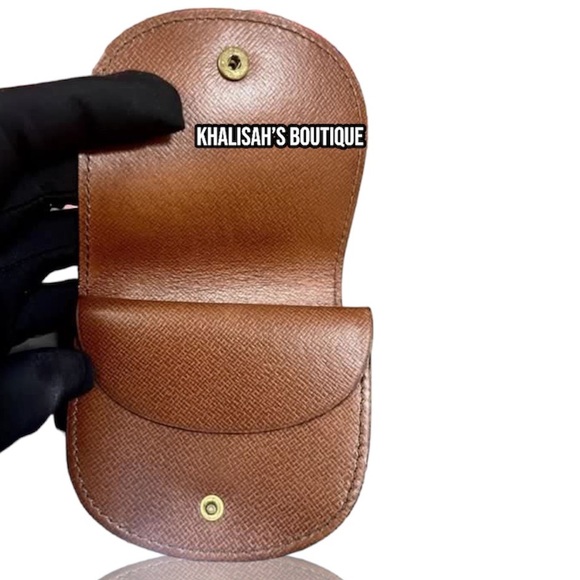 Very Rare! LOUIS VUITTON Collectible Wallet Coin Case LV Monogram Compact Holder - Picture 8 of 11